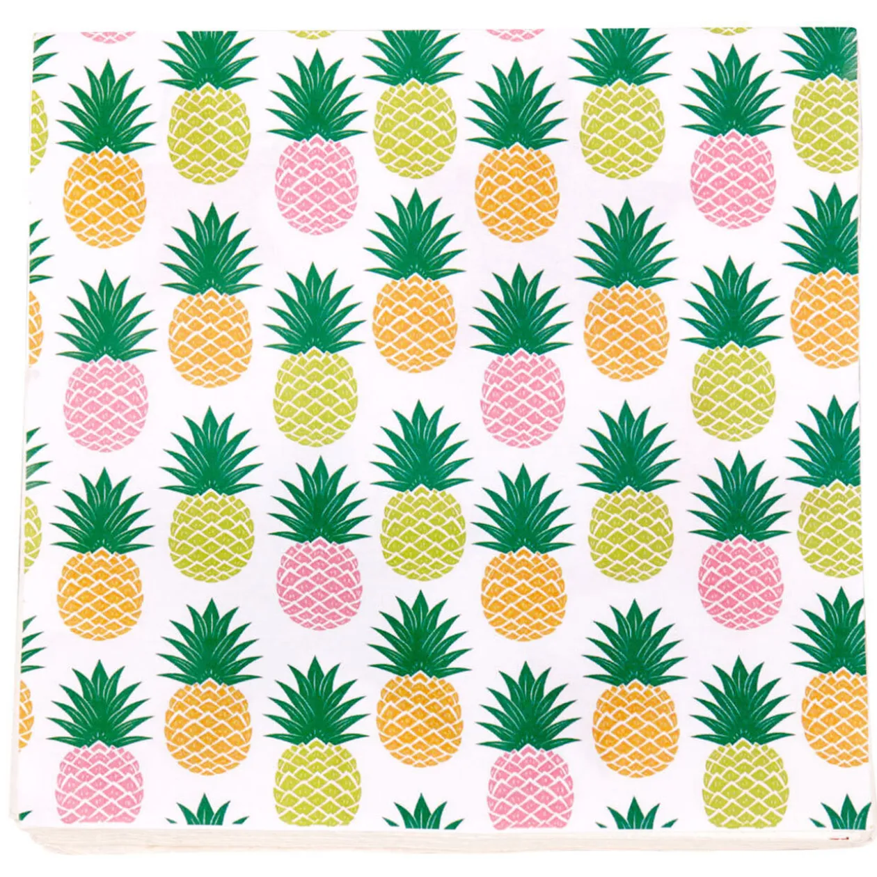 Serviette en papier motifs ananas x20
