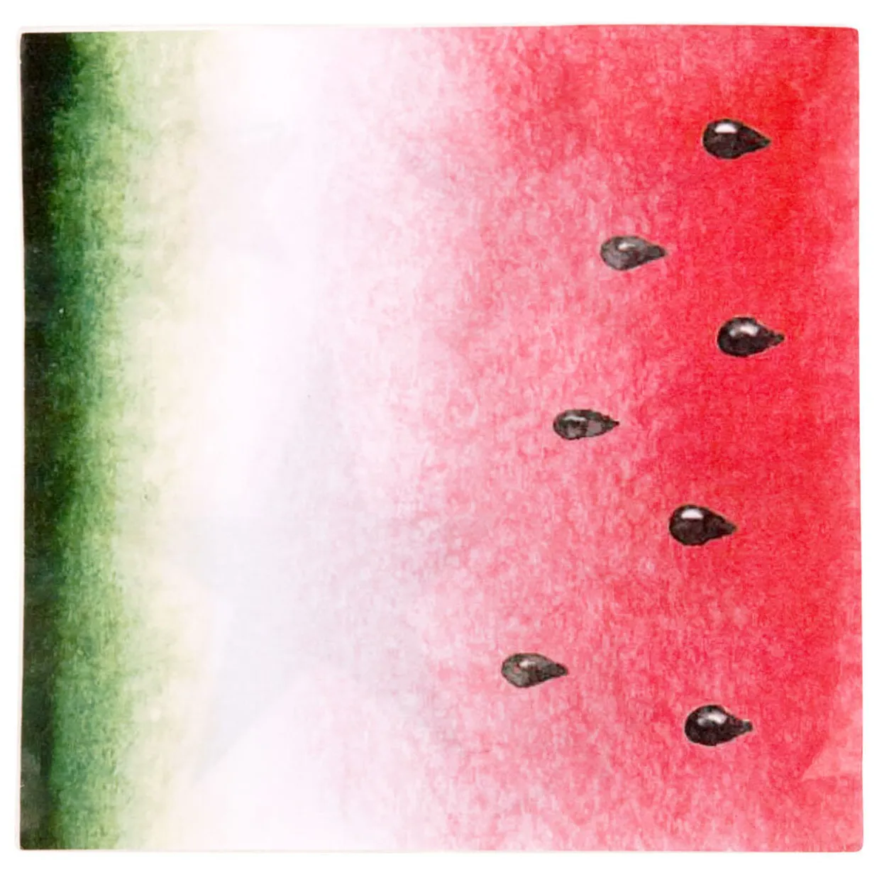 Serviette en papier motif pastèque x20