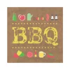 Serviette en papier motif barbecue x20