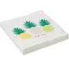 Serviette en papier motifs ananas x20