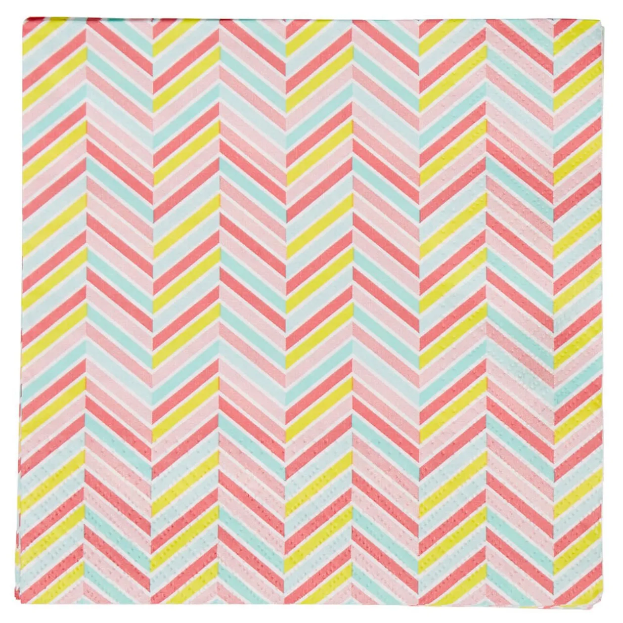 Serviette en papier motif zig zag x20