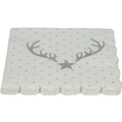 Serviette en papier motif étoile de Noël x12