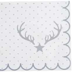 Serviette en papier motif étoile de Noël x12