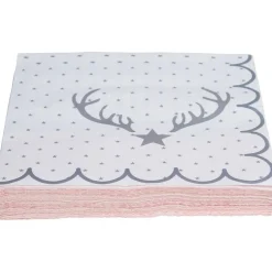 Serviette en papier motif étoile de Noël x12