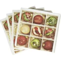 Serviette en papier motif Boule de Noël x50