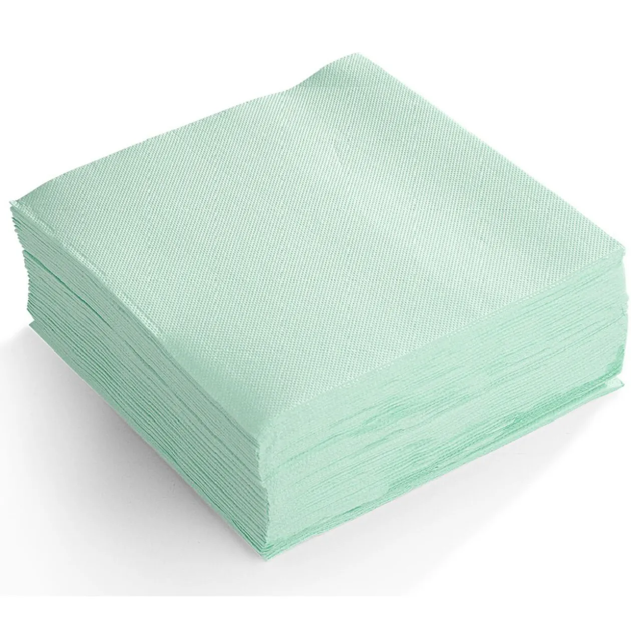 Serviette en papier ouate 2 plis vert d'eau x40