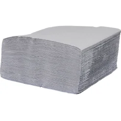 Serviette en papier ouate gris 2 plis 33x33cm x100