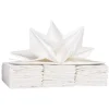 Serviette en papier pré pliée blanc x12