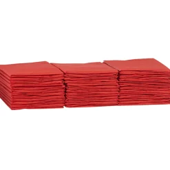 Serviette en papier pré pliée rouge x12