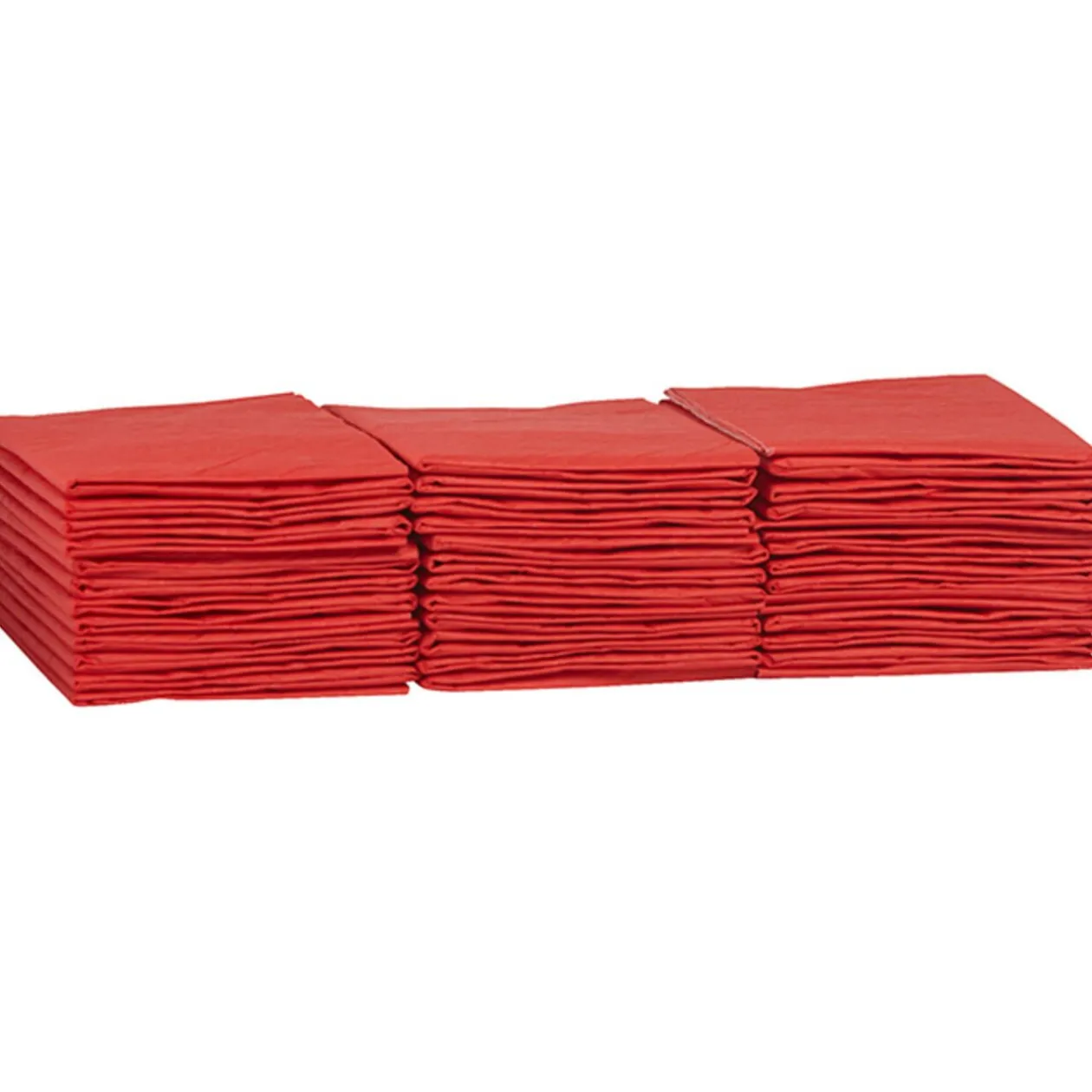 Serviette en papier pré pliée rouge x12