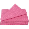 Serviette en papier rose et blanche x 20