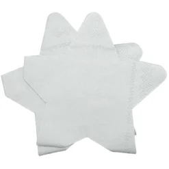 Serviette en papier étoile argentée x10