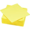 Serviette jetable 2 plis jaune canari x50