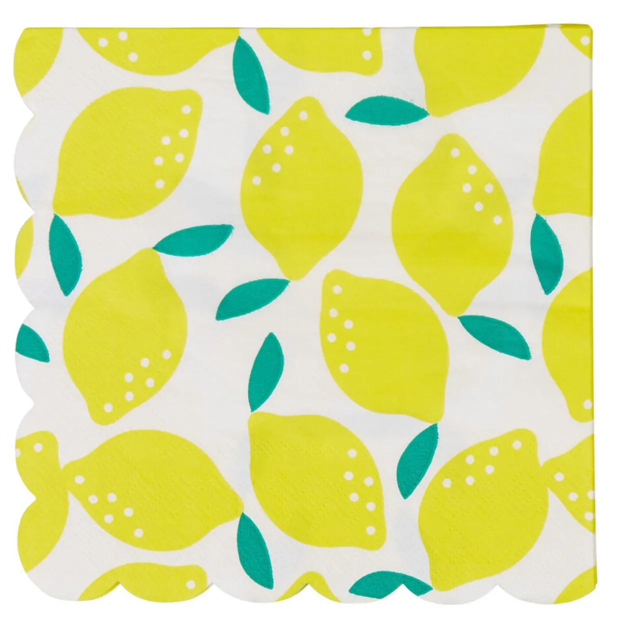 Serviette jetable motifs citron x20
