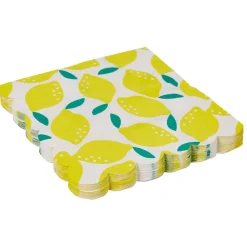 Serviette jetable motifs citron x20