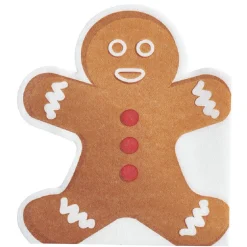 Serviette jetable motifs pain d’épices x12