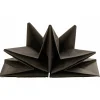 Serviette jetable pré pliée noire x12