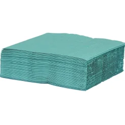 Serviette jetable 33x33 cm uni vert émeraude x50