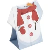 Serviette pré pliée bonhomme de neige x10