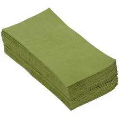 Serviette range couverts 40cm vert olive x20