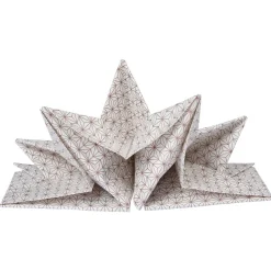 Serviettes x 12 prépliées forme graphique