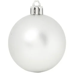 Set de décoration pour sapin de Noël Argenté blanc x24