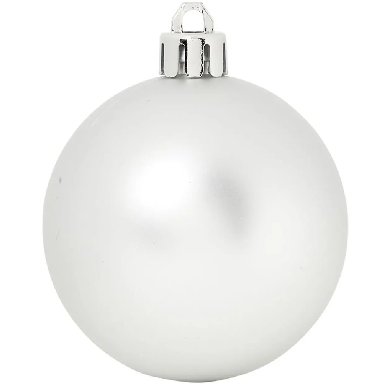 Set de décoration pour sapin de Noël Argenté blanc x24