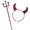 Set de diablesse fourche et cornes à paillettes