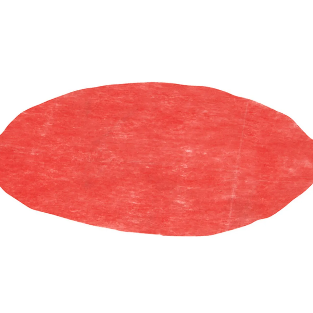 Set de table rond rouge x4