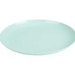 Set de vaisselle 12 pièces plastique uni bleu 4 personnes