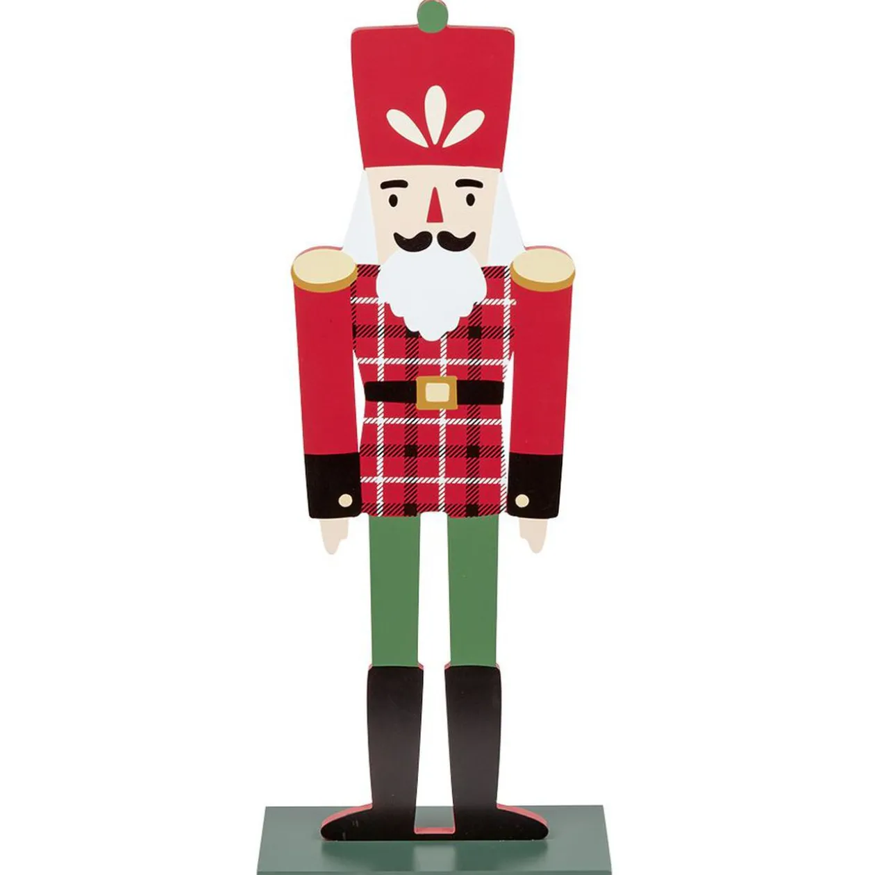 Soldat Casse-Noisette rouge déco de Noël à poser