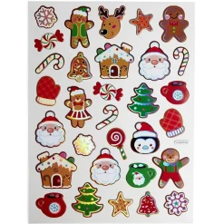 Sticker 3D fenêtre et mur Noël repositionnable x30