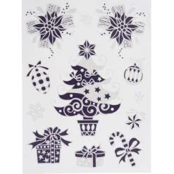 Sticker de fenêtre électrostatique Noël