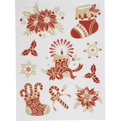 Sticker de fenêtre électrostatique Noël