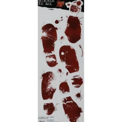 Sticker de sol empreintes de pas ensanglantés