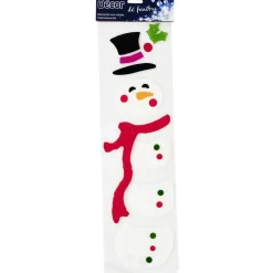 Sticker gel Père Noël ou Bonhomme de neige pour fenêtre