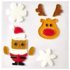 Sticker gel père Noël renne pour fenêtre