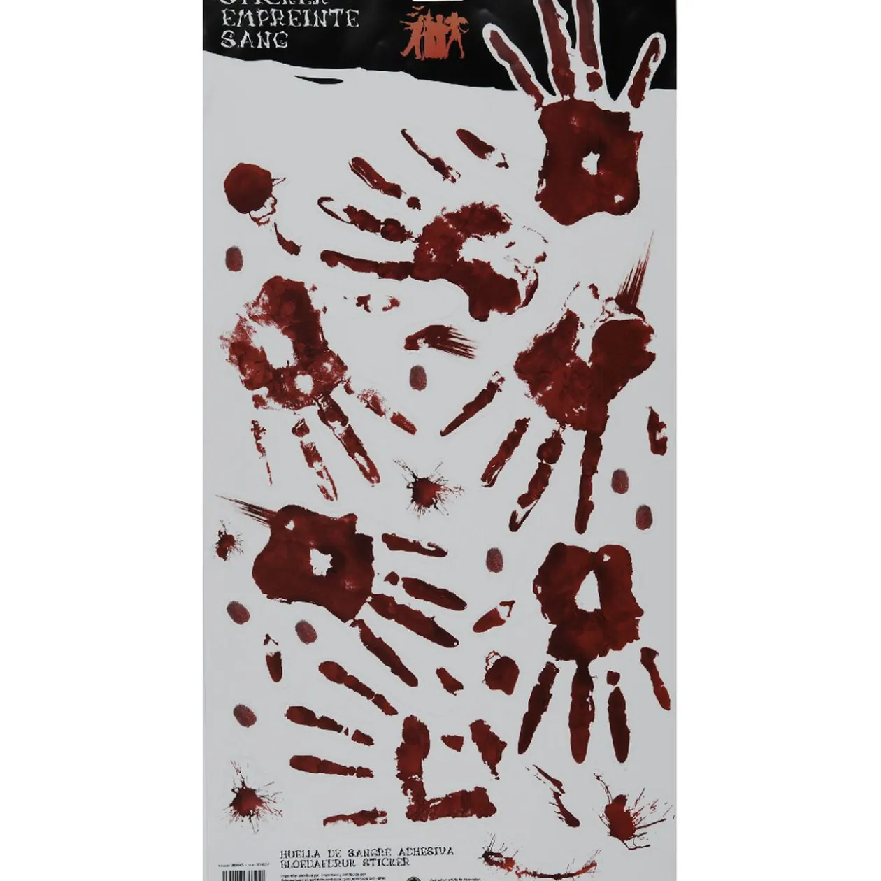 Sticker Halloween empreinte de sang L.60xl.31cm