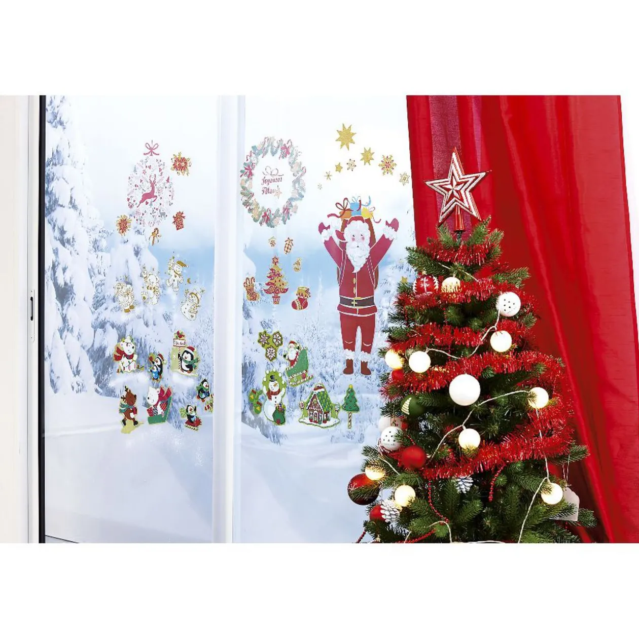 Sticker Noël pour fenêtre