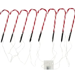 Sucre d'orge lumineux x8 H47 cm