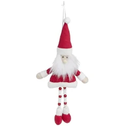 Sujet de noël longues jambes à suspendre Père noël ou bonhomme de neige