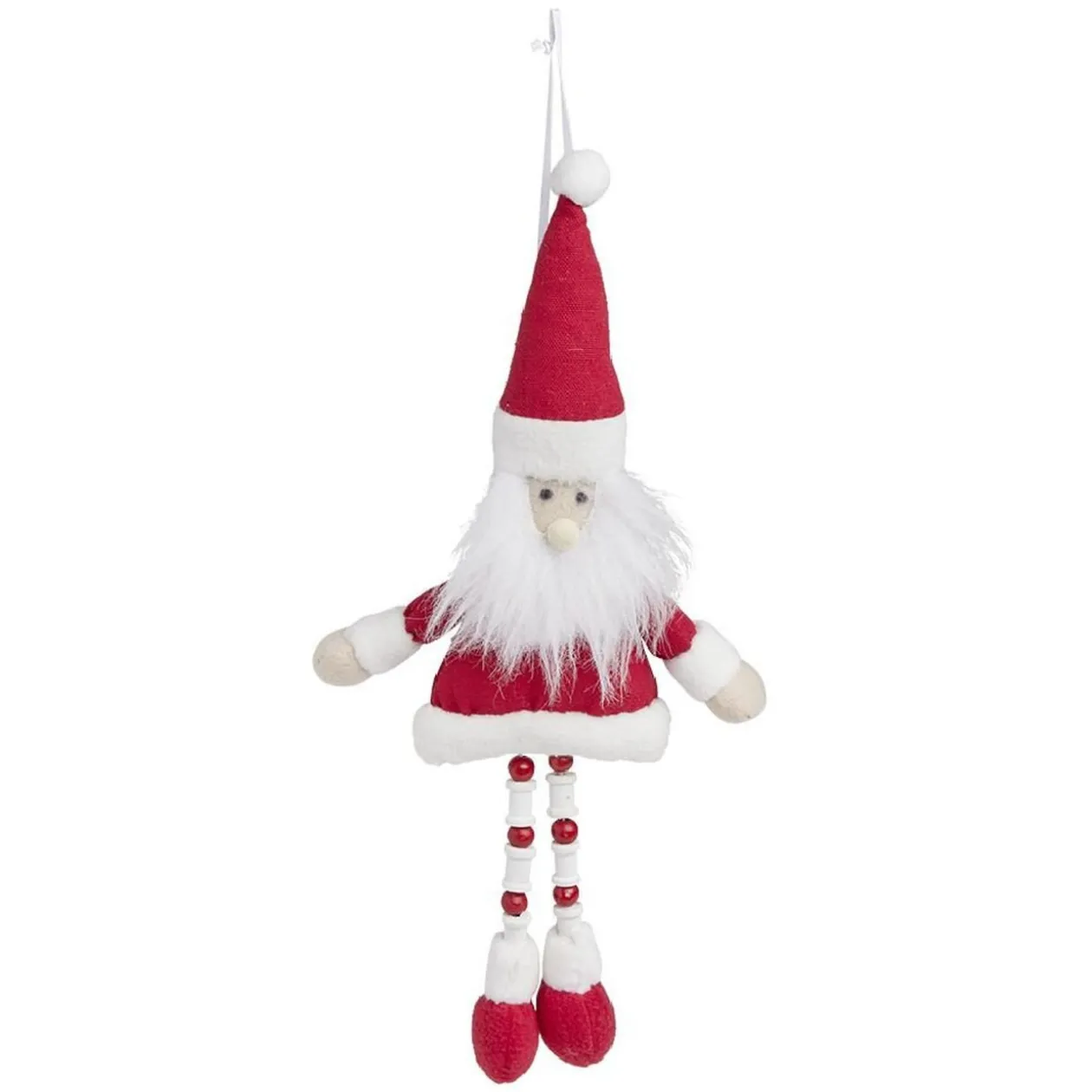 Sujet de noël longues jambes à suspendre Père noël ou bonhomme de neige