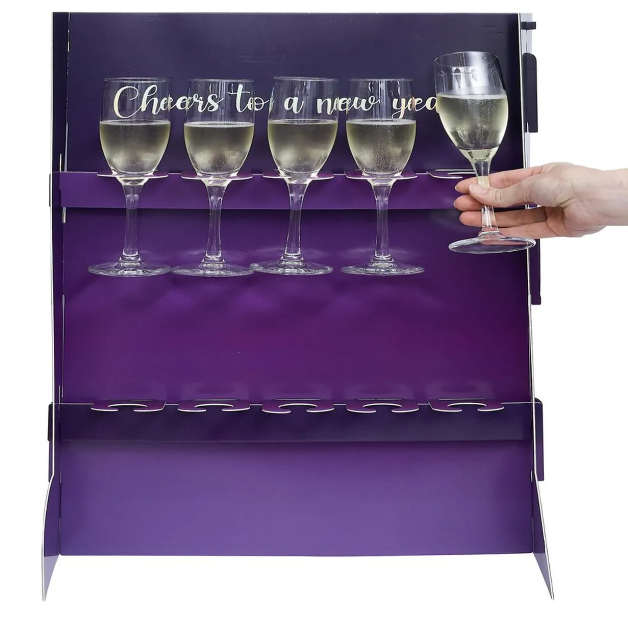 Support DIY pour flûte à champagne