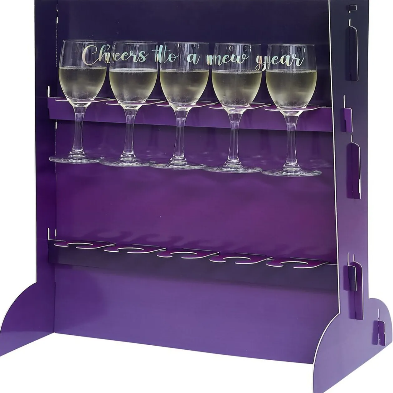 Support DIY pour flûte à champagne