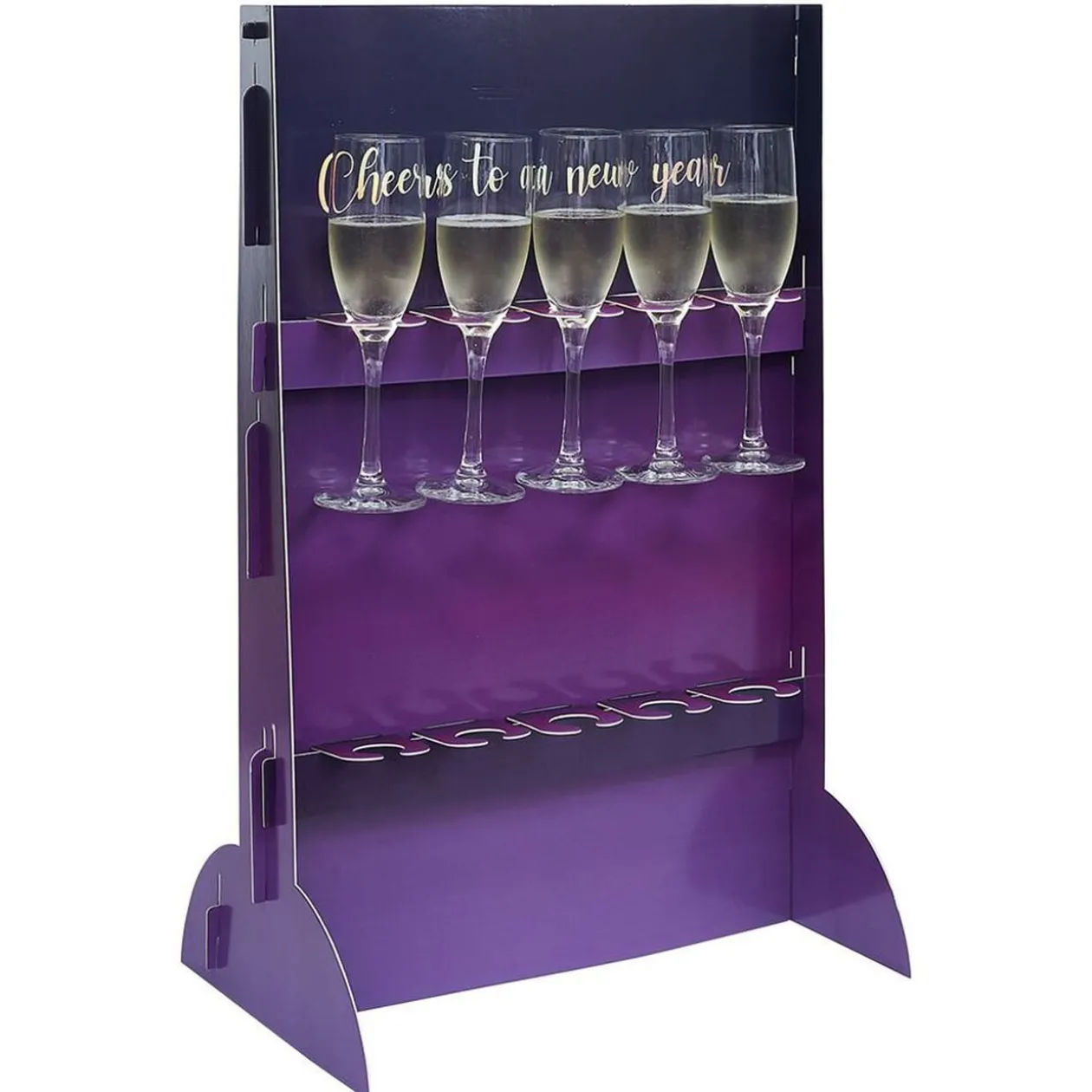 Support DIY pour flûte à champagne