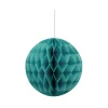 Suspension boule en papier vert
