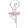 Suspension danseuse rose transparent