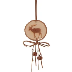 Suspension de Noël avec motif renne debout