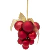 Suspension de Noël boules grappe rouge