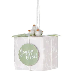 Suspension de Noël cadeau miniature